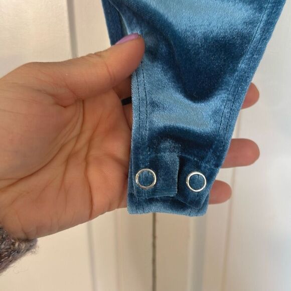 Bar 111 blue corset velvet bodysuit size M - Picture 5 of 9